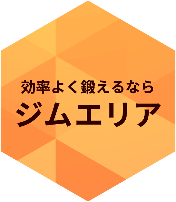 効率よく鍛えるならジムエリア