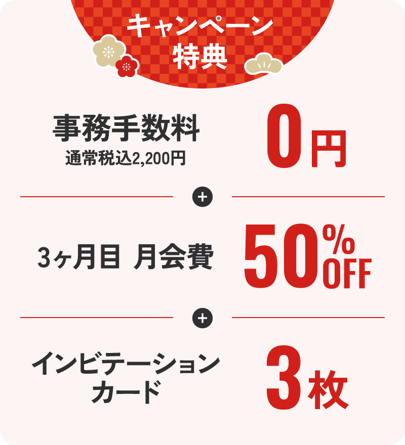 キャンペーン特典