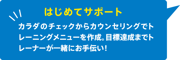 はじめてサポート
